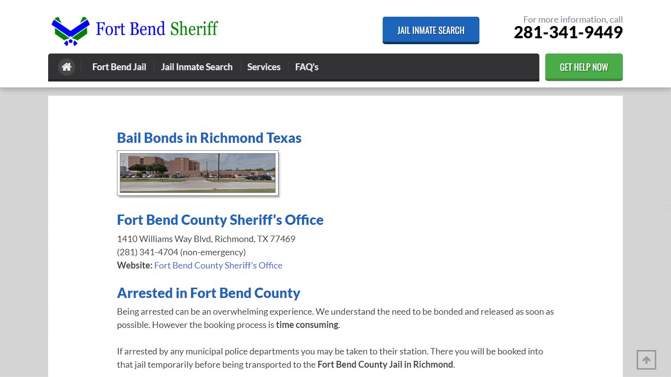 Fort Bend Jail | Fort Bend Sheriff